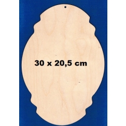 Tabliczka 30x20,5cm z otworem, zawieszka ozdobna , deseczka / SKLEJKA #3mm